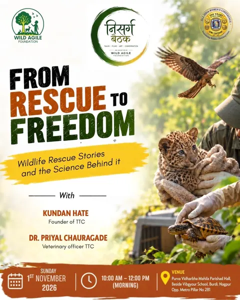 Nisarg Baithak Session 02 poster — From Rescue to Freedom